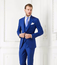 Load image into Gallery viewer, 2017 Tailcoat Morning Style Mens Wedding Suits Navy Blue Groom Tuxedos Wedding Tuxedos Groomsmen Suit 3 Piece Best Men Suit