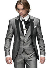 Load image into Gallery viewer, 2017 Tailcoat Morning Style Mens Wedding Suits Navy Blue Groom Tuxedos Wedding Tuxedos Groomsmen Suit 3 Piece Best Men Suit