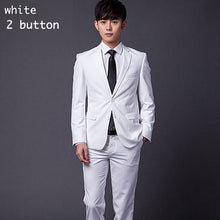 Load image into Gallery viewer, (Jacket+Pant+Tie) Men Formal Suits Luxury Wedding Suit Male Blazers Slim Fit Suits For Men Grey Black Party Classic Menswear