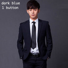 Load image into Gallery viewer, (Jacket+Pant+Tie) Men Formal Suits Luxury Wedding Suit Male Blazers Slim Fit Suits For Men Grey Black Party Classic Menswear