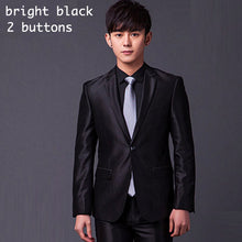 Load image into Gallery viewer, (Jacket+Pant+Tie) Men Formal Suits Luxury Wedding Suit Male Blazers Slim Fit Suits For Men Grey Black Party Classic Menswear