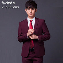 Load image into Gallery viewer, (Jacket+Pant+Tie) Men Formal Suits Luxury Wedding Suit Male Blazers Slim Fit Suits For Men Grey Black Party Classic Menswear