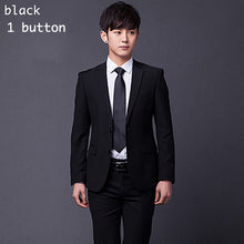 Load image into Gallery viewer, (Jacket+Pant+Tie) Men Formal Suits Luxury Wedding Suit Male Blazers Slim Fit Suits For Men Grey Black Party Classic Menswear